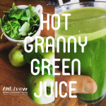 Hot Granny Green Juice Image - Granny Smith apples, pear, greens, jalapeno chili - enLiven Wellness Coaching