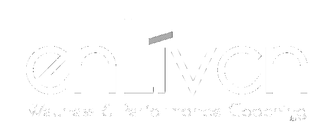 Enliven Wellness Life Coaching logo, white.